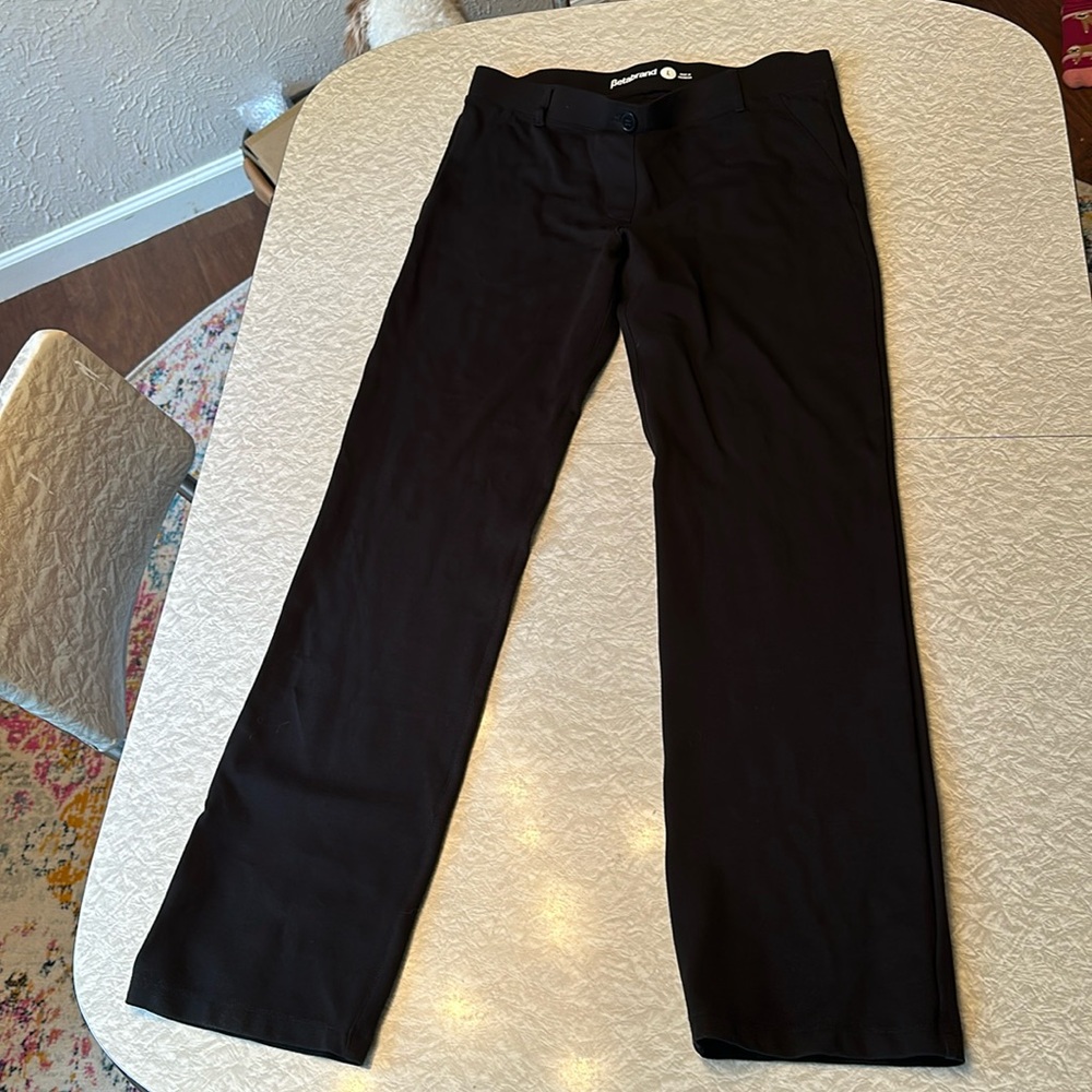 Betabrand Dress Black Yoga Pants. Size Large.